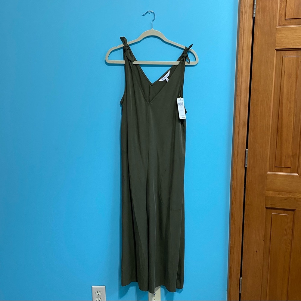 BCBGeneration Wide Leg Olive Jumpsuit